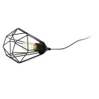 Eglo Tischlampe Tarbes Stahl Schwarz | Geeignet für 1x E27
